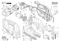 Bosch 3 601 E8J 400 GST 14,4 V-LI Cordless Jigsaw Spare Parts